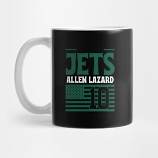 New York Jets Lazard 10 American Flag Football Mug